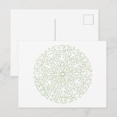 Carte postale Green Mandala Holiday (Devant / Derrière)