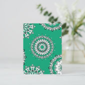Carte postale Green Mandalas 1 (Debout devant)