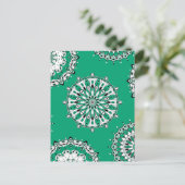 Carte postale Green Mandalas 2 (Debout devant)