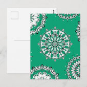 Carte postale Green Mandalas 2 (Devant / Derrière)