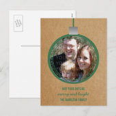 Carte postale Green Mod Orament Fête (Devant / Derrière)