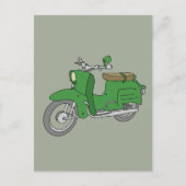 Carte Postale Green Motorscooter "Schwalbe" (Devant)