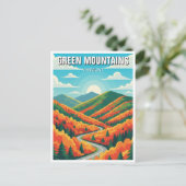 Carte Postale Green Mountains Vermont Fall Foilage (Debout devant)