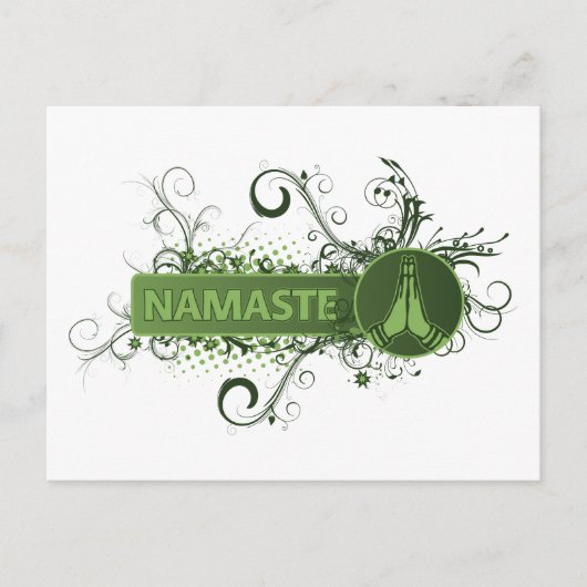 Carte Postale Green Namaste (Devant)