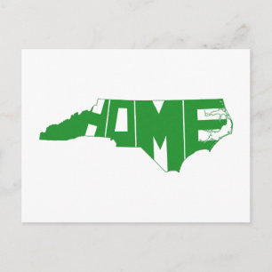 Carte Postale Green North Carolina Accueil State Word Art