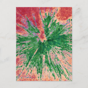 Carte Postale Green on Red et Orange Painball