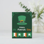 Carte Postale Green Orange St. Patrick's Day (Debout devant)