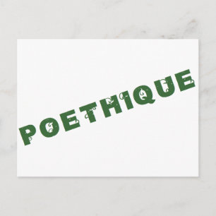 Carte Postale green poéthique
