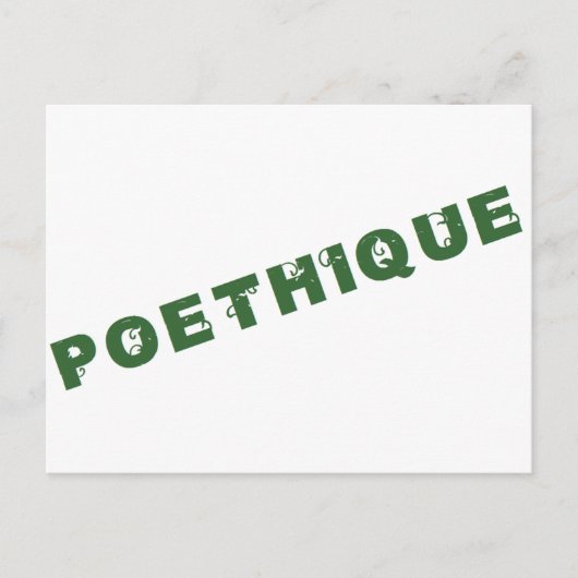 Carte Postale green poéthique (Devant)