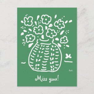 Carte postale Green Posy