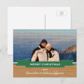 Carte postale Green Rustic Banner (Devant / Derrière)