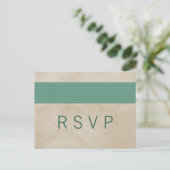 Carte Postale Green Rustique Damask RSVP (Debout devant)