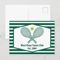 Green Stried Tennis Club de Country Personnalisé