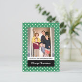 Carte postale Green Sweet Polka Dot Holiday (Debout devant)
