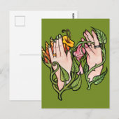 Carte Postale Green Witch Magick                               (Devant / Derrière)