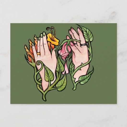 Carte Postale Green Witch Magick                               (Devant)