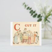 Carte Postale Greenaway, Kate Alphabet lettre C (Debout devant)
