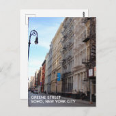 Carte Postale Greene Street SoHo Architecture New York City NYC (Devant / Derrière)