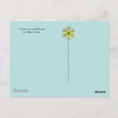 Carte Postale GREENERY, FOREST ANIMALS Pheasant, Fox, Green Flor (Dos)