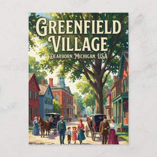 Carte Postale Greenfield Village USA