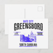 Carte Postale Greensboro (Devant / Derrière)