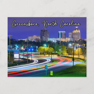 Carte postale Greensboro Caroline du Nord