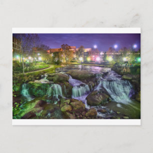 Carte Postale greenville carolina-sud centre-ville nuit sout