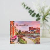 Carte Postale Greenville, Caroline du Sud, Fall Sunset, Centre-v (Debout devant)