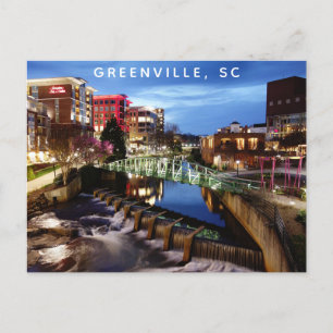 Carte Postale Greenville Caroline du Sud Photo de voyage