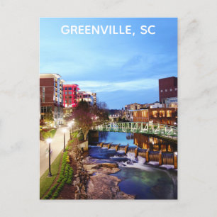 Carte Postale Greenville Caroline du Sud Photo de voyage