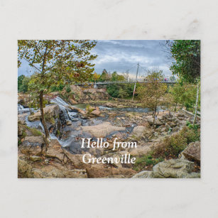 Carte Postale Greenville, Caroline du Sud Reedy River Falls Park