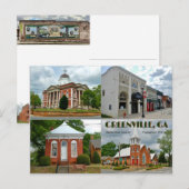 Carte Postale Greenville, GA Postcard (Devant / Derrière)