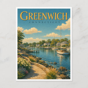 Carte Postale Greenwich Connecticut Greenwich Harbour GeoSaga