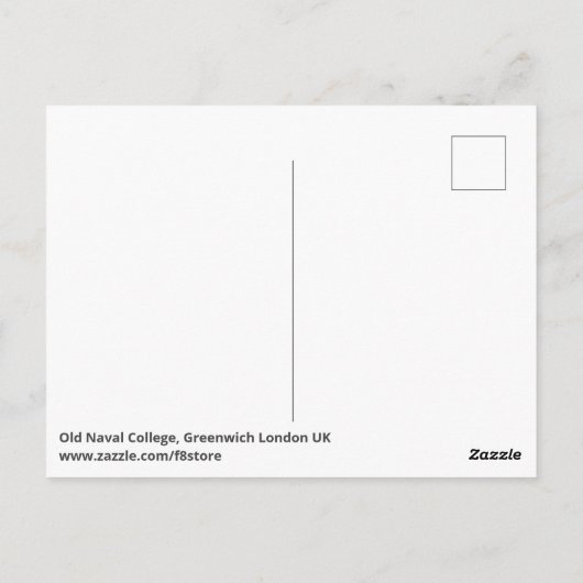 Carte Postale Greenwich, Londres Royaume-Uni (Dos)