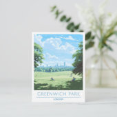 Carte Postale Greenwich Park London Angleterre Vintage voyage (Debout devant)