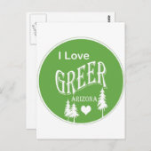 Carte Postale Greer Arizona (Devant / Derrière)