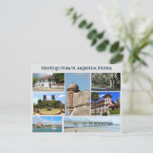 Carte Postale Greeting from St. Augustine Postcard (Debout devant)