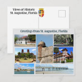 Carte Postale Greeting from St. Augustine Postcard (Devant / Derrière)