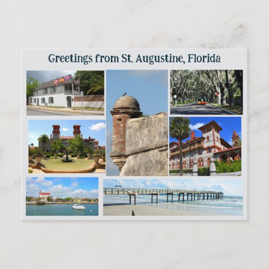 Carte Postale Greeting from St. Augustine Postcard (Devant)