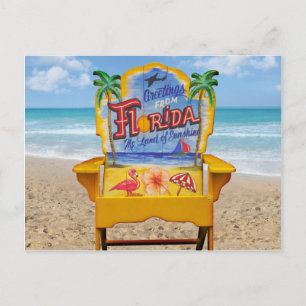 Carte Postale Greetings from Florida