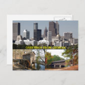 Carte Postale Greetings From Georgia (Devant / Derrière)