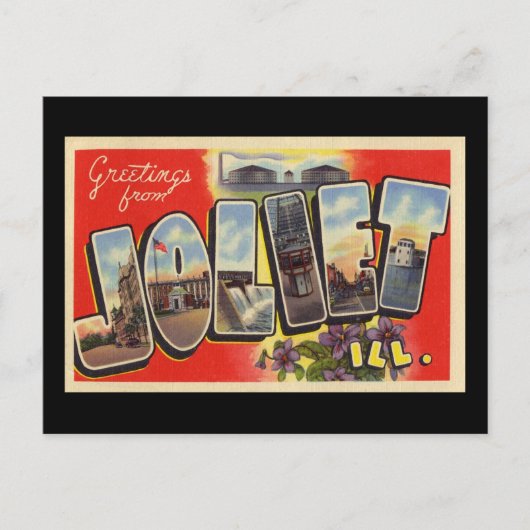 Carte Postale Greetings from Joliet Illinois (Devant)