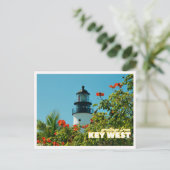Carte Postale Greetings from Key West Florida Retro Lighthouse (Debout devant)