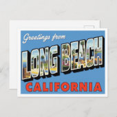Carte Postale Greetings from Long Beach CA (Devant / Derrière)