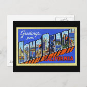 Carte Postale Greetings from Long Beach California (Devant / Derrière)