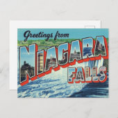 Carte Postale Greetings from Niagara Falls (Devant / Derrière)