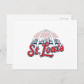 Carte Postale Greetings from St. Louis, Gateway Arch Travel (Devant / Derrière)