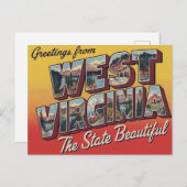 Carte Postale Greetings from West Virginia (Devant / Derrière)