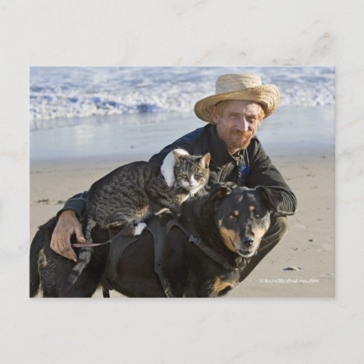 Carte Postale Greg Pike avec Booger, Kitty et Mousey (Devant)