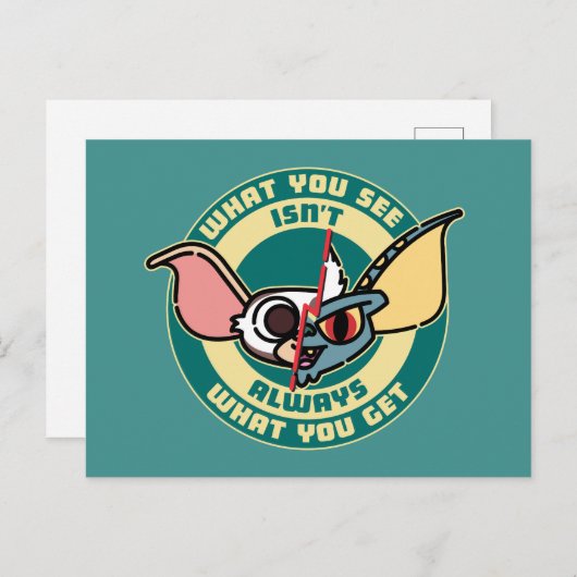Carte Postale Gremlins | Ce que vous voyez n'est pas toujours ce (Devant / Derrière)